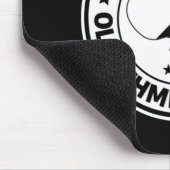 卓球古い蝶デザイン卓球用 マウスパッド (コーナー)