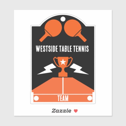 卓球大会 シール (シート)