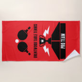 卓球大会 ビーチタオル (正面)