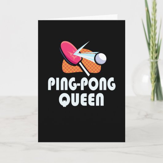 卓球女子選手 カード (正面)