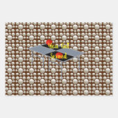 卓球得や贈り物のラップシートで仕えていた ラッピングペーパーシート (正面3)