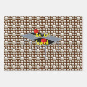 卓球得や贈り物のラップシートで仕えていた ラッピングペーパーシート (正面2)