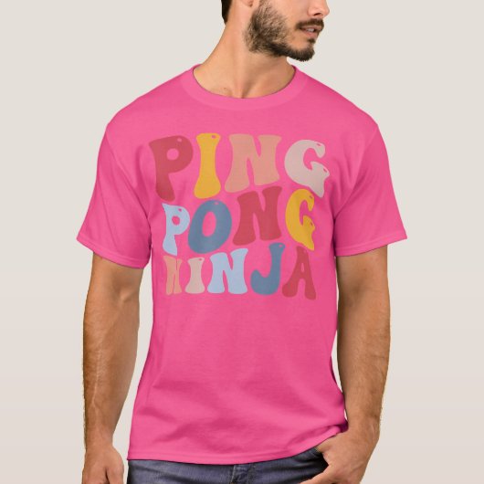 卓球忍者 ピンポン Tシャツ (正面)