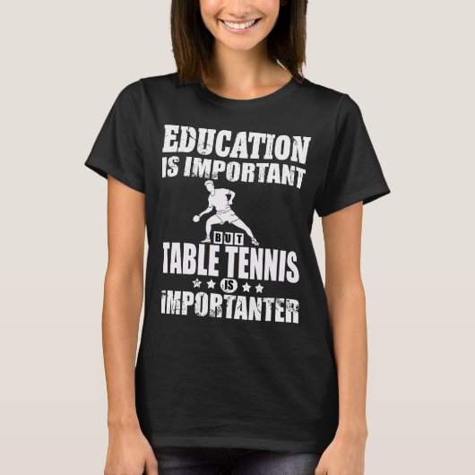 卓球教育卓球選手ギフト Tシャツ (正面)