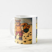卓球猫 コーヒーマグカップ (正面左)