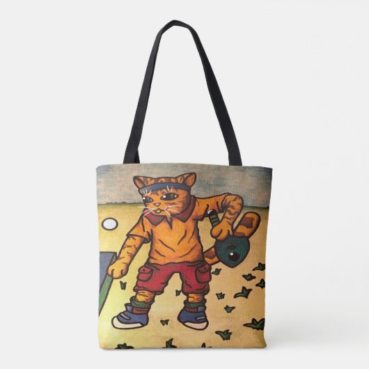 卓球猫 トートバッグ (裏面)