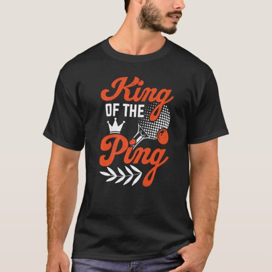 卓球王・卓球プレーヤー Tシャツ (正面)