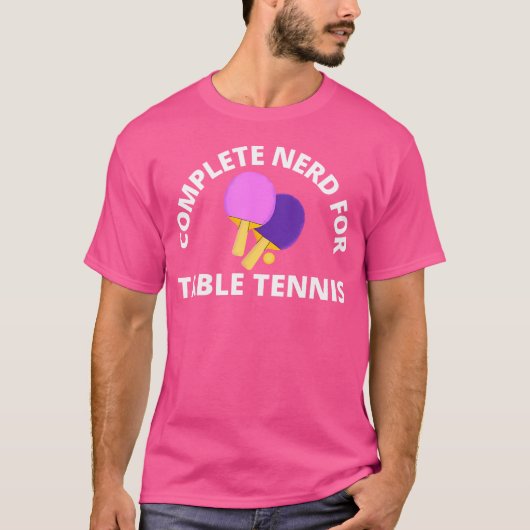 卓球用おたくの完成 Tシャツ (正面)