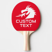 卓球用レッドドラゴンロゴ卓球ラケット 卓球ラケット (正面)