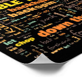 卓球用語(一般的に使用される用語) ポスター (角)