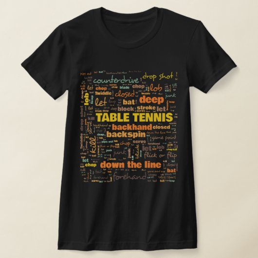 卓球用語(一般的に使用される用語) Tシャツ (レイダウン)