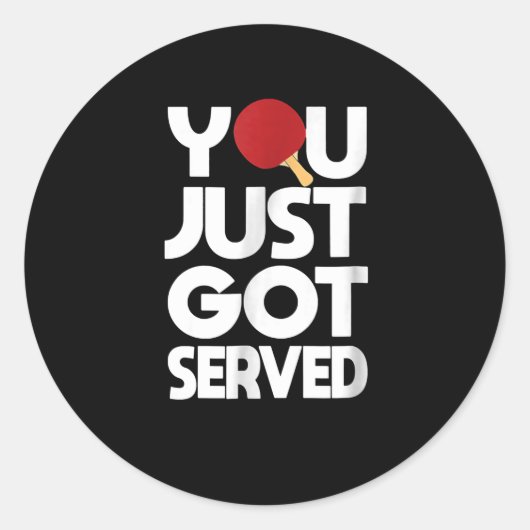 卓球男子バタフライピンポン ラウンドシール (正面)