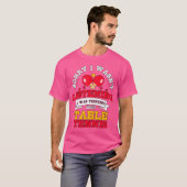卓球考えの卓球につおもしろいいて Tシャツ (正面フル)