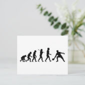 卓球進化おもしろいスポーツ ポストカード (スタンド正面)