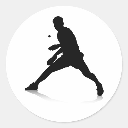 卓球選手 ラウンドシール (正面)