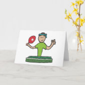 卓球 カード (黄色い花)