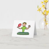 卓球 カード (黄色い花)