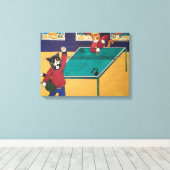 卓球 キャンバスプリント (インサイチュ (ウッドフロア))