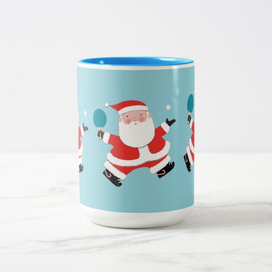 卓球 クリスマスマグカップ ツートーンマグカップ (中央)