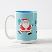 卓球 クリスマスマグカップ ツートーンマグカップ (左)