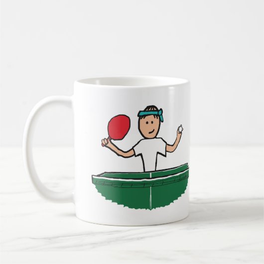 卓球 コーヒーマグカップ (左)