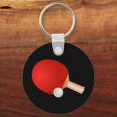 卓球、パドル、ボール。 キーホルダー (正面)
