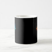 卓球 パルス 卓球 ハートビート 心電図 ロング コーヒーマグカップ (中央)
