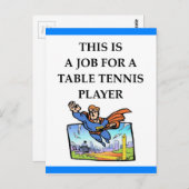 卓球 ポストカード (正面/裏面)