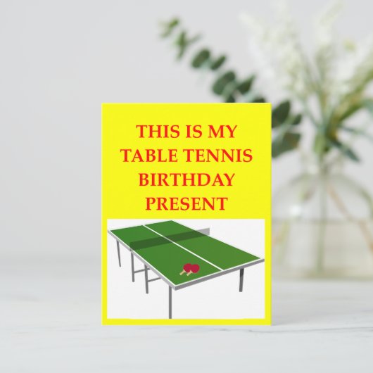 卓球 ポストカード (スタンド正面)