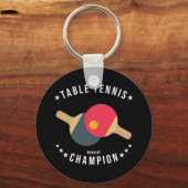 卓球(ワナベ)チャンピオンおもしろい キーホルダー (正面)