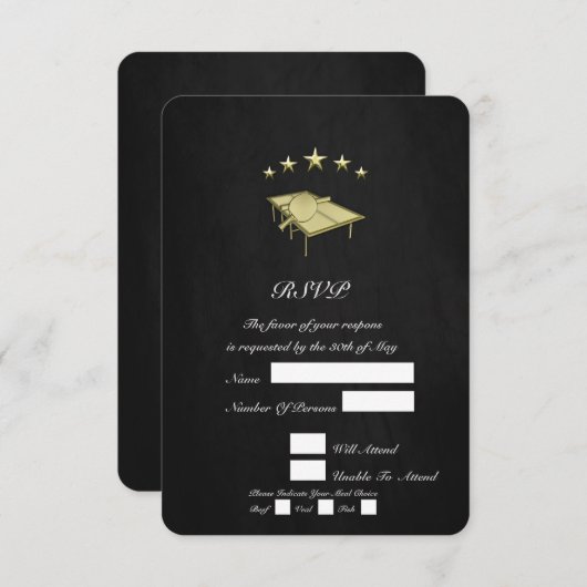 卓球 出欠カード (正面/裏面)