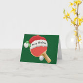 卓球 折りたたみ グリーティングカード (黄色い花)