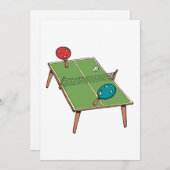 卓球 招待状 (正面/裏面)