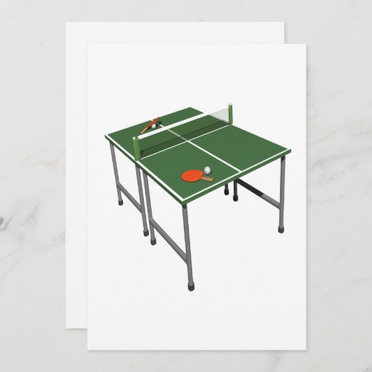 卓球 招待状 (正面/裏面)