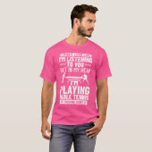 卓球Pingのように見えるかもし聞れない Tシャツ (正面フル)