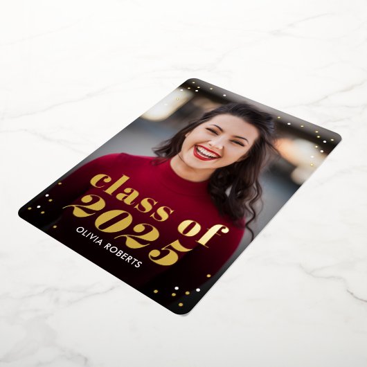 卓越したクラスのフォイル卒業招待状 箔招待状 (回転した状態)