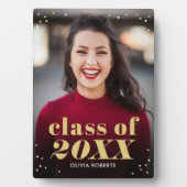 卓越したクラス編集可能カラー卒業プラーク フォトプラーク (正面)