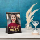 卓越したクラス編集可能カラー卒業プラーク フォトプラーク (側面)