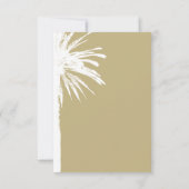 卓越したビーチ結婚式RSVP応答カード 出欠カード (裏面)