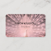 卓越したピンクピーコックフェザープロフェッショナル 名刺 (正面)