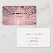 卓越したピンクピーコックフェザープロフェッショナル 名刺 (正面/裏面)