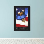 卓越した感動的引用文 キャンバスプリント (インサイチュ (ウッドフロア))