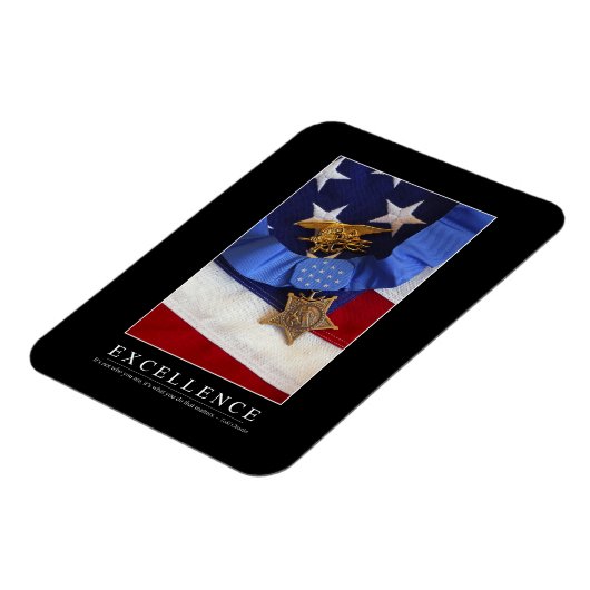 卓越した感動的引用文 マグネット (左側)