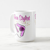 卓越した美容師と美容師 コーヒーマグカップ (正面左)