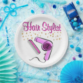 卓越した美容師と美容師 ペーパープレート (パーティー)