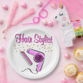 卓越した美容師と美容師 ペーパープレート (パーティー)
