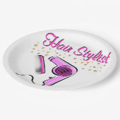 卓越した美容師と美容師 ペーパープレート (アングル)