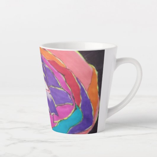 卓越した開花 カフェラテマグ (右)