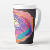 卓越した開花 カフェラテマグ (右アングル)