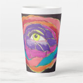 卓越した開花 カフェラテマグ (正面)